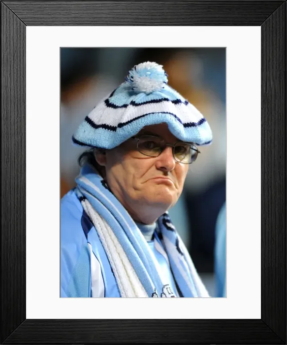 Framed Print : Coventry City FC: A Passionate Fan Amidst the Action - Coventry City vs Blackpool, Npower Championship (27-09-2011, Ricoh Arena) Framed Print : Coventry City FC: A Passionate Fan Amidst the Action - Coventry City vs Blackpool, Npower Championship (27-09-2011, Ricoh Arena)