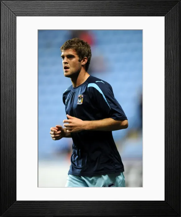 Framed Print : Coventry City FC: Martin Cranie in Pre-Match Warm-Up at Ricoh Arena vs Blackpool (Npower Championship, 27-09-2011) Framed Print : Coventry City FC: Martin Cranie in Pre-Match Warm-Up at Ricoh Arena vs Blackpool (Npower Championship, 27-09-2011)