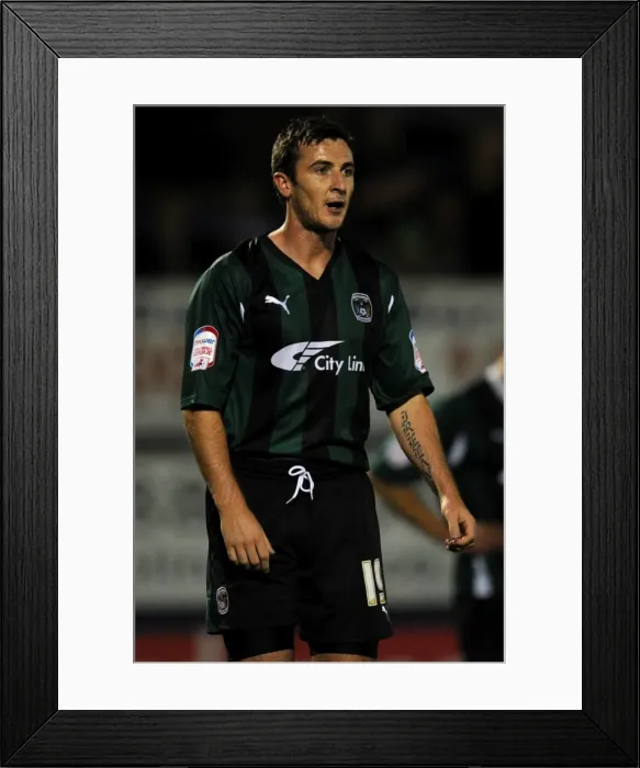 Framed Print : Coventry City FC vs Bury: Roy O'Donovan in Carling Cup First Round at Gigg Lane (09-08-2011) Framed Print : Coventry City FC vs Bury: Roy O'Donovan in Carling Cup First Round at Gigg Lane (09-08-2011)