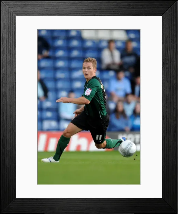 Framed Print : Gary McSheffrey of Coventry City Celebrating Carling Cup Upset Over Bury at Gigg Lane (09-08-2011) Framed Print : Gary McSheffrey of Coventry City Celebrating Carling Cup Upset Over Bury at Gigg Lane (09-08-2011)