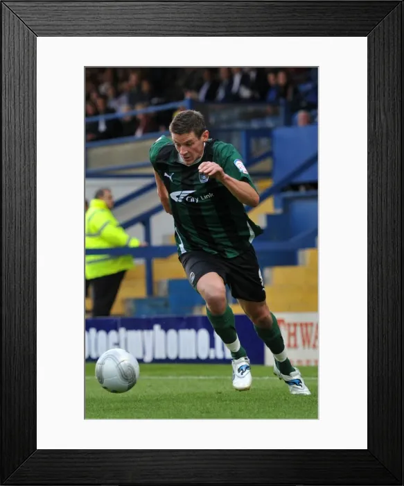 Framed Print : Lucas Jutkiewicz Celebrates Coventry City's Carling Cup Victory over Bury (09-08-2011, Gigg Lane)