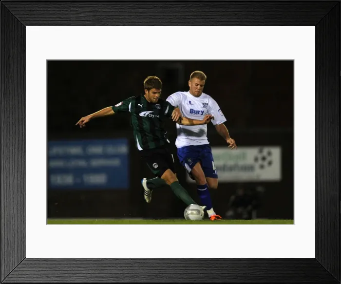 Framed Print : Battling Rivals: Bishop vs. Cranie - Coventry City vs. Bury's Intense Carling Cup Clash (2011) Framed Print : Battling Rivals: Bishop vs. Cranie - Coventry City vs. Bury's Intense Carling Cup Clash (2011)