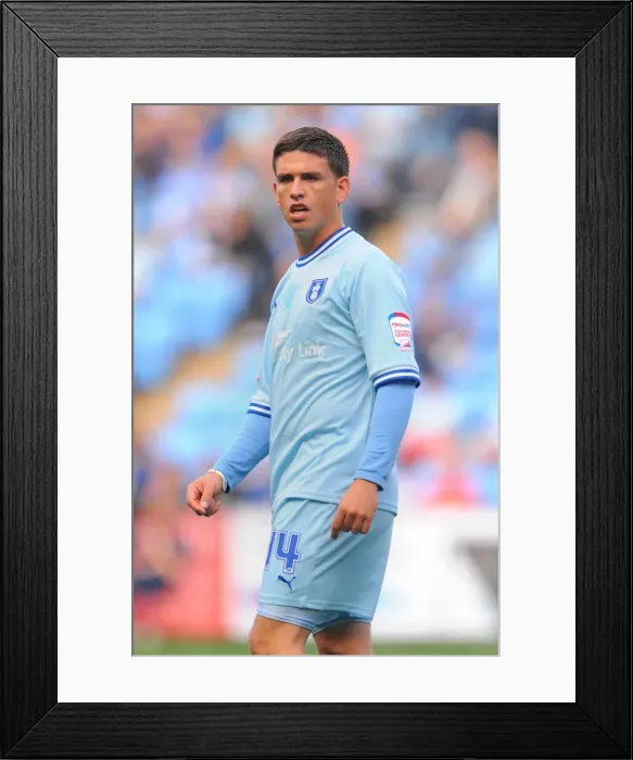 Framed Print : Championship Clash: Cody McDonald in Action for Coventry City vs Derby County (September 10, 2011) Framed Print : Championship Clash: Cody McDonald in Action for Coventry City vs Derby County (September 10, 2011)