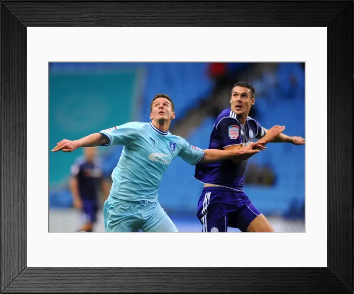Framed Print : Clash at Ricoh Arena: Lukas Jutkiewicz vs Jason Shackell, Coventry City vs Derby County, Npower Championship 2011 Framed Print : Clash at Ricoh Arena: Lukas Jutkiewicz vs Jason Shackell, Coventry City vs Derby County, Npower Championship 2011