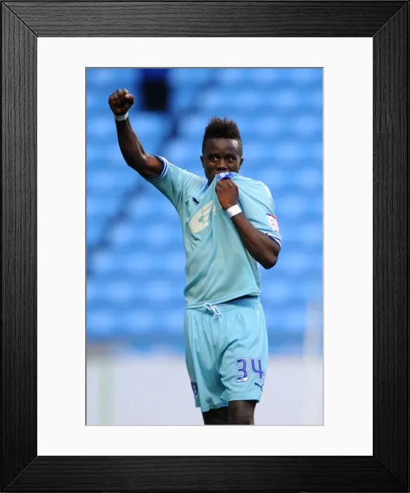 Framed Print : Gael Bigirimana's Triumph: Coventry City FC Wins Against Derby County in Npower Championship (10-09-2011) Framed Print : Gael Bigirimana's Triumph: Coventry City FC Wins Against Derby County in Npower Championship (10-09-2011)