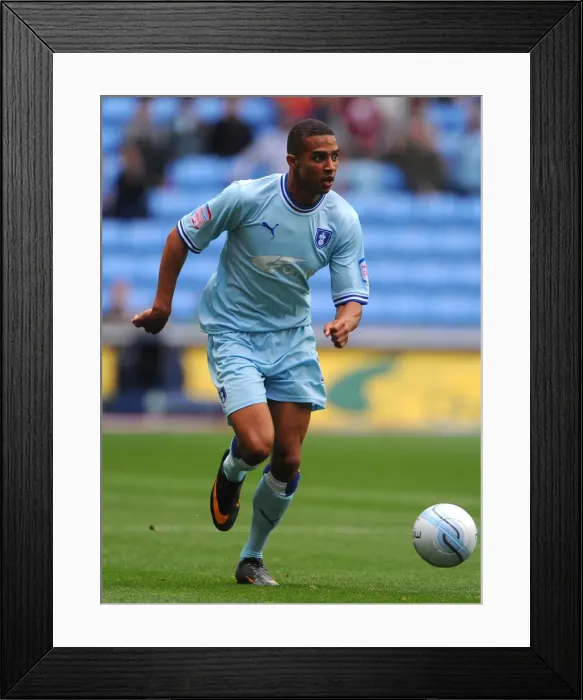 Framed Print : Coventry City vs Derby County: Cyrus Christie in Action at the Ricoh Arena (Npower Championship, 10-09-2011) Framed Print : Coventry City vs Derby County: Cyrus Christie in Action at the Ricoh Arena (Npower Championship, 10-09-2011)