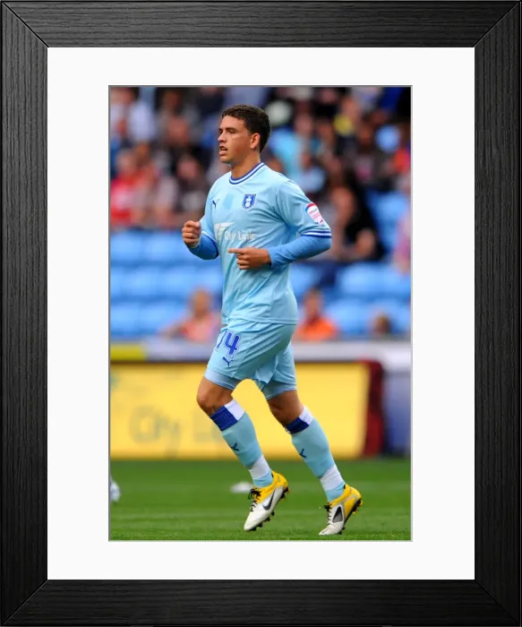 Framed Print : Cody McDonald Scores the Thrilling Winning Goal for Coventry City Against Derby County in the Npower Championship (2011)