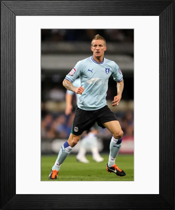 Framed Print : Coventry City vs Derby County, Championship 2011-12: Carl Baker at Ricoh Arena vs Ipswich Town Framed Print : Coventry City vs Derby County, Championship 2011-12: Carl Baker at Ricoh Arena vs Ipswich Town