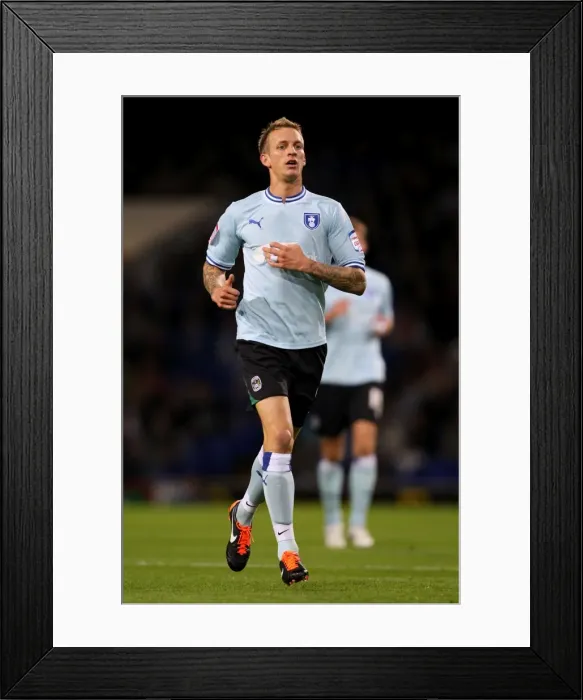Framed Print : Carl Baker's Emotional Championship Showdown: Coventry City vs Derby County (Sept 2011)