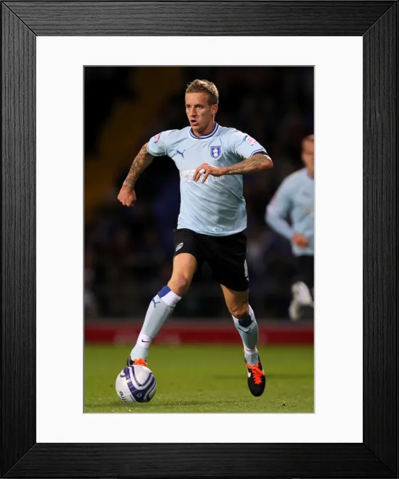 Framed Print : Coventry City vs Derby County: Championship Clash at Ricoh Arena - Carl Baker in Action Against Ipswich Town Framed Print : Coventry City vs Derby County: Championship Clash at Ricoh Arena - Carl Baker in Action Against Ipswich Town