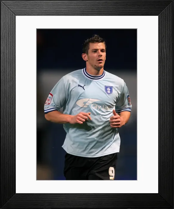 Framed Print : Lukas Jutkiewicz Scores the Winning Goal against Ipswich Town in Coventry City's Victory (September 19, 2011) Framed Print : Lukas Jutkiewicz Scores the Winning Goal against Ipswich Town in Coventry City's Victory (September 19, 2011)