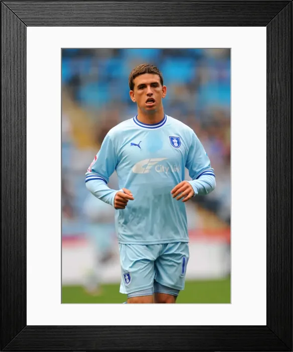 Framed Print : Cody McDonald Scores for Coventry City Against Reading in Npower Championship at Ricoh Arena (September 24, 2011) Framed Print : Cody McDonald Scores for Coventry City Against Reading in Npower Championship at Ricoh Arena (September 24, 2011)