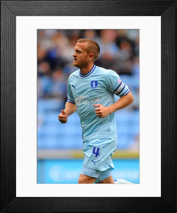 Framed Print : Sammy Clingan of Coventry City in Action Against Reading in the Npower Championship at Ricoh Arena (September 24, 2011)