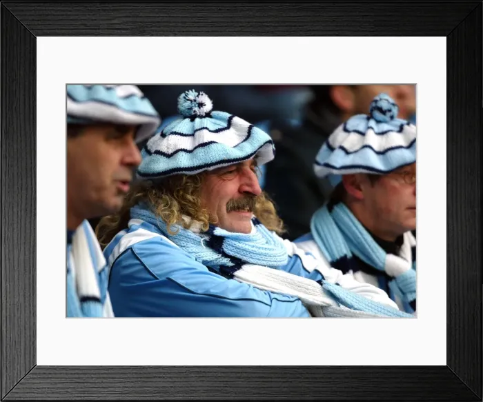 Framed Print : Coventry City vs Burnley: Exciting Championship Match at Ricoh Arena - Fans in High Spirits Framed Print : Coventry City vs Burnley: Exciting Championship Match at Ricoh Arena - Fans in High Spirits