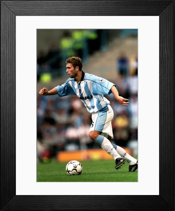 Framed Print : Coventry City vs Middlesbrough: John Eustace in Action (Premier League, August 19, 2000)