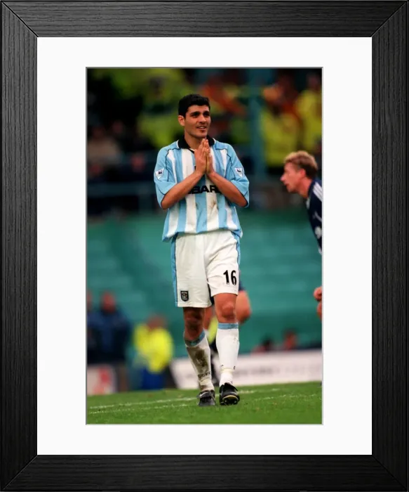 Framed Print : John Aloisi's Disbelief: A Missed Opportunity for Coventry City Against Tottenham Hotspur (FA Carling Premiership, October 14, 2000) Framed Print : John Aloisi's Disbelief: A Missed Opportunity for Coventry City Against Tottenham Hotspur (FA Carling Premiership, October 14, 2000)