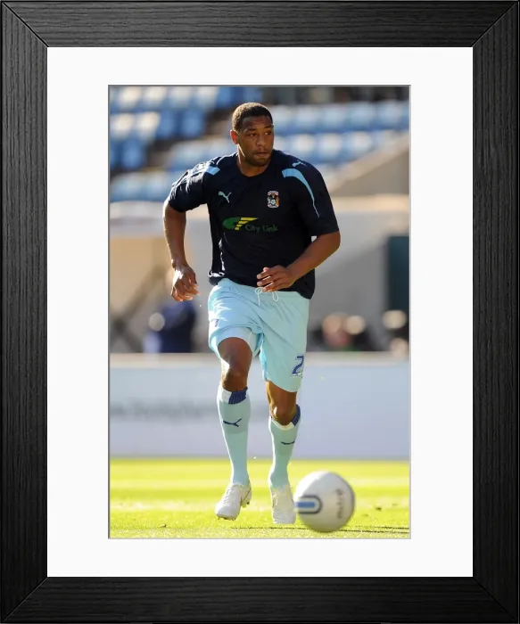 Framed Print : Clive Platt Scores for Coventry City Against Nottingham Forest in Npower Championship Match at Ricoh Arena (15-10-2011)