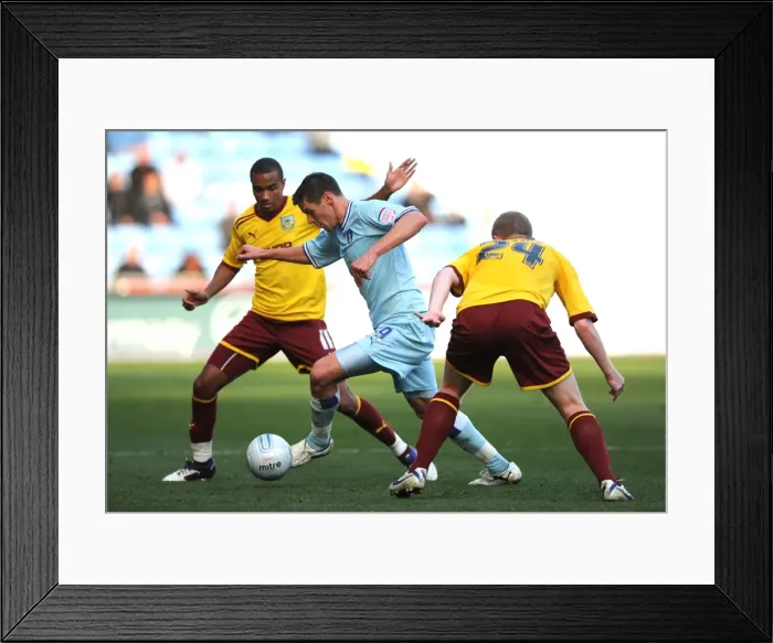 Framed Print : Coventry City vs Burnley: Lukas Jutkiewicz Fights for Possession in Npower Championship Match Framed Print : Coventry City vs Burnley: Lukas Jutkiewicz Fights for Possession in Npower Championship Match