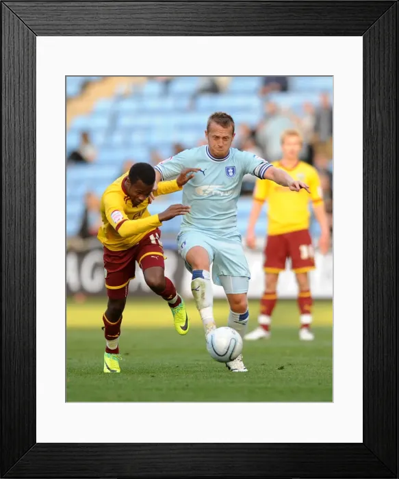 Framed Print : Clash at Ricoh Arena: Coventry City vs. Burnley - Hines vs. Clingan in Battle for Championship Supremacy Framed Print : Clash at Ricoh Arena: Coventry City vs. Burnley - Hines vs. Clingan in Battle for Championship Supremacy