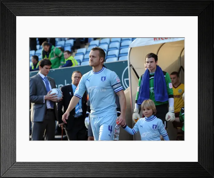 Framed Print : Sammy Clingan and Coventry City Players Emerging from Tunnel before Burnley Match, Npower Championship 2011 Framed Print : Sammy Clingan and Coventry City Players Emerging from Tunnel before Burnley Match, Npower Championship 2011