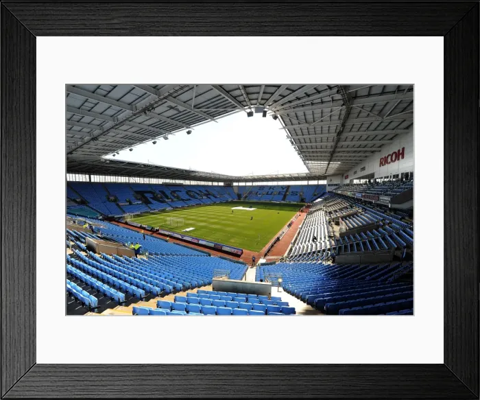 Framed Print : Coventry City vs Burnley: Npower Championship Showdown at Ricoh Arena