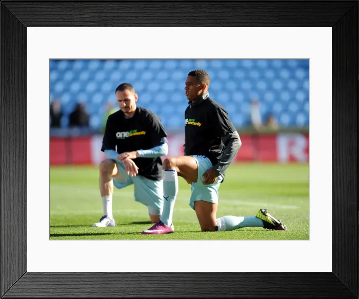 Framed Print : Nathan Cameron's Pre-Game Focus: Coventry City vs. Burnley, Npower Championship (22-10-2011) Framed Print : Nathan Cameron's Pre-Game Focus: Coventry City vs. Burnley, Npower Championship (22-10-2011)