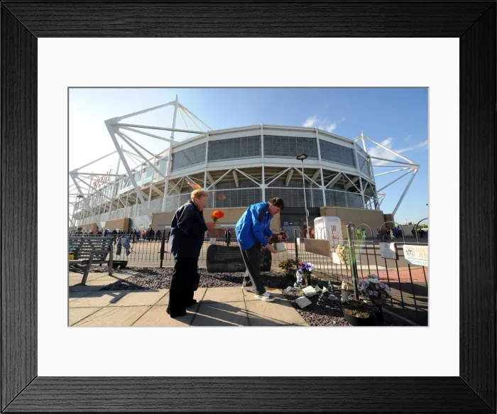 Framed Print : Memorial Garden Tribute: Coventry City vs Burnley (October 22, 2011, Ricoh Arena) Framed Print : Memorial Garden Tribute: Coventry City vs Burnley (October 22, 2011, Ricoh Arena)