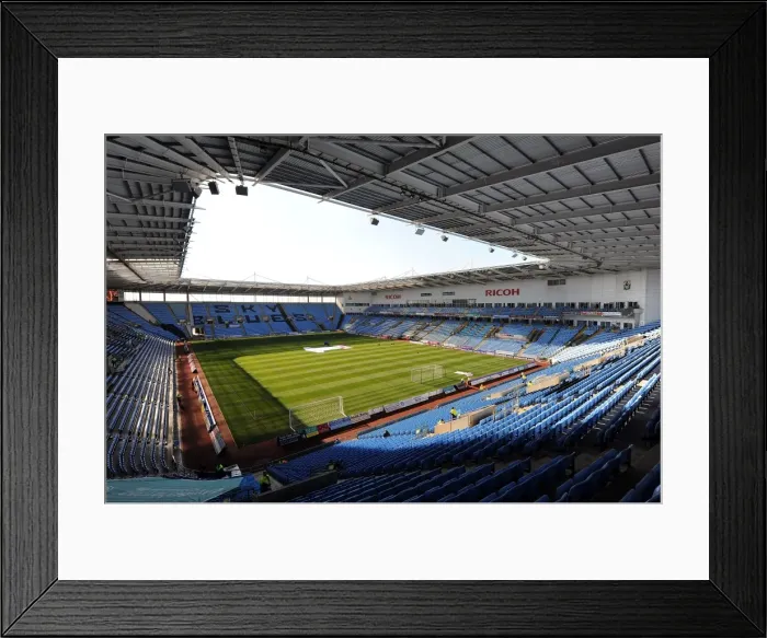 Framed Print : Coventry City vs Burnley: Npower Championship Showdown at Ricoh Arena (October 22, 2011) Framed Print : Coventry City vs Burnley: Npower Championship Showdown at Ricoh Arena (October 22, 2011)