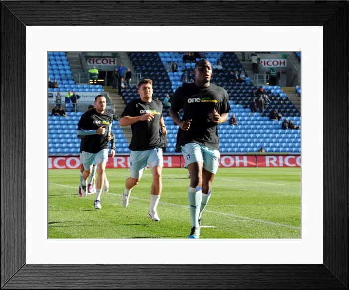 Framed Print : Gary Deegan's Focus: Coventry City FC vs. Burnley, Npower Championship (22-10-2011) - Pre-Game Warm-Up at Ricoh Arena Framed Print : Gary Deegan's Focus: Coventry City FC vs. Burnley, Npower Championship (22-10-2011) - Pre-Game Warm-Up at Ricoh Arena