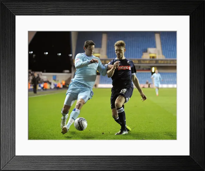 Framed Print : Battle for the Ball: Jutkiewicz vs. Ward - Coventry City vs. Millwall in Npower Championship Framed Print : Battle for the Ball: Jutkiewicz vs. Ward - Coventry City vs. Millwall in Npower Championship