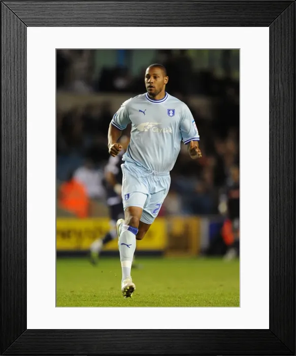 Framed Print : Clive Platt Leads Coventry City Charge Against Millwall in Npower Championship Match at The Den (November 1, 2011) Framed Print : Clive Platt Leads Coventry City Charge Against Millwall in Npower Championship Match at The Den (November 1, 2011)