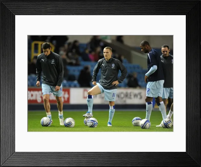 Framed Print : Gary McSheffrey of Coventry City Gears Up for Npower Championship Battle against Millwall at The Den Framed Print : Gary McSheffrey of Coventry City Gears Up for Npower Championship Battle against Millwall at The Den
