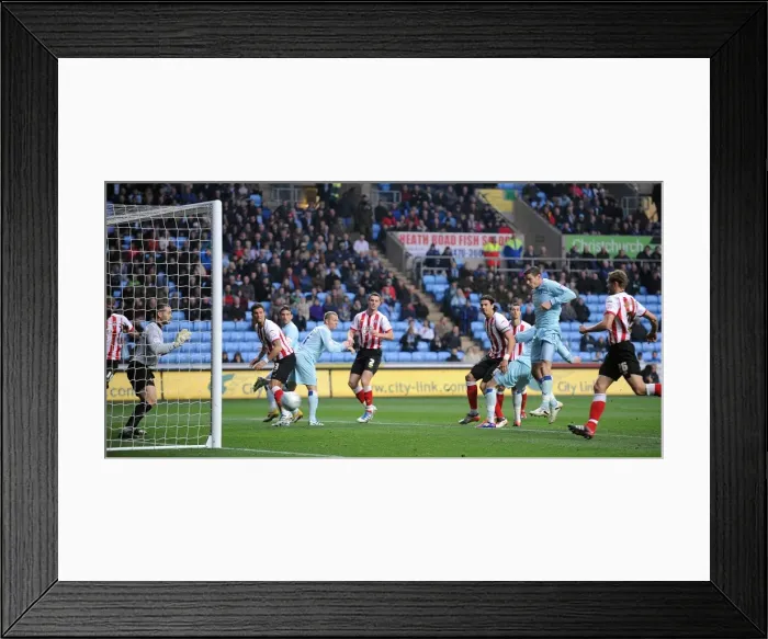 Framed Print : Lukas Jutkiewicz Scores First Goal for Coventry City vs. Southampton (Npower Championship 2011) Framed Print : Lukas Jutkiewicz Scores First Goal for Coventry City vs. Southampton (Npower Championship 2011)