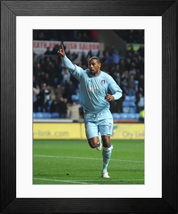 Framed Print : Clive Platt's Double: Coventry City's Second Goal vs. Southampton (Npower Championship, 05-11-2011, Ricoh Arena) Framed Print : Clive Platt's Double: Coventry City's Second Goal vs. Southampton (Npower Championship, 05-11-2011, Ricoh Arena)