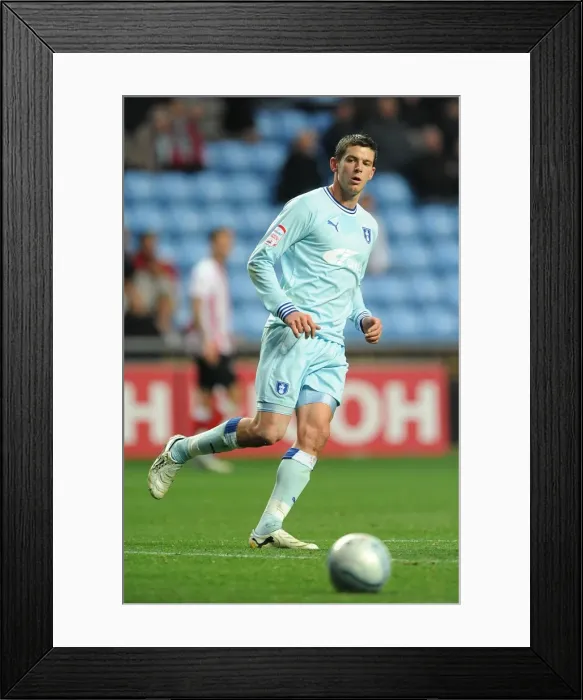 Framed Print : Lukas Jutkiewicz Strikes for Coventry City Against Southampton (5-11-2011, Ricoh Arena) Framed Print : Lukas Jutkiewicz Strikes for Coventry City Against Southampton (5-11-2011, Ricoh Arena)