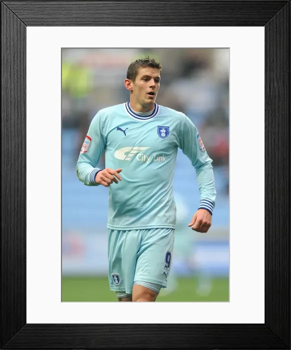 Framed Print : Lukas Jutkiewicz Scores for Coventry City Against Southampton in Npower Championship Match (5-11-2011)