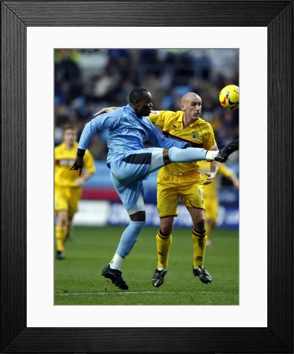 Framed Print : Stern John's Stunner: Coventry City vs Burnley (09-12-2006, Ricoh Arena) Framed Print : Stern John's Stunner: Coventry City vs Burnley (09-12-2006, Ricoh Arena)