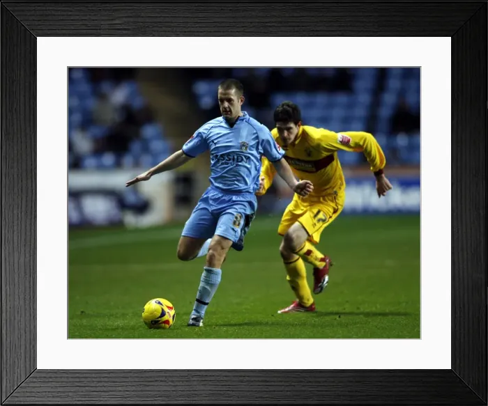 Framed Print : Intense Rivalry: Michael Doyle vs. Kyle Lafferty Clash at Coventry City vs. Burnley (09-12-2006) Framed Print : Intense Rivalry: Michael Doyle vs. Kyle Lafferty Clash at Coventry City vs. Burnley (09-12-2006)