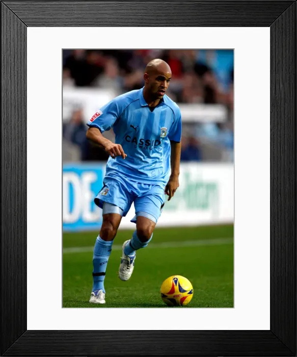 Framed Print : Unforgettable: Leon McKenzie's Stunner for Coventry City vs Burnley (December 9, 2006), Ricoh Arena Framed Print : Unforgettable: Leon McKenzie's Stunner for Coventry City vs Burnley (December 9, 2006), Ricoh Arena
