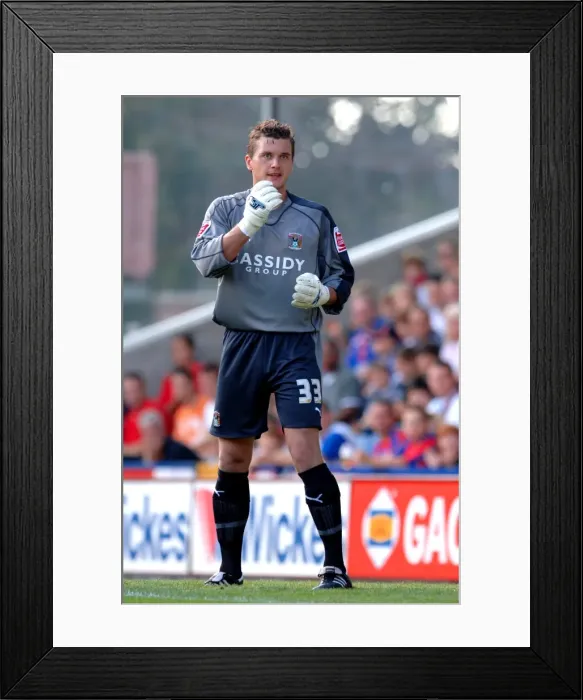 Framed Print : Andy Marshall in Action: Coventry City vs Crystal Palace at Selhurst Park (September 23, 2006) Framed Print : Andy Marshall in Action: Coventry City vs Crystal Palace at Selhurst Park (September 23, 2006)