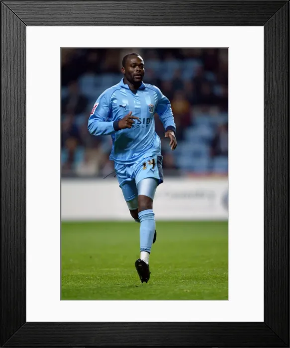 Framed Print : Stern John's Stunner at Ricoh Arena: Coventry City vs Colchester United (2006) Framed Print : Stern John's Stunner at Ricoh Arena: Coventry City vs Colchester United (2006)