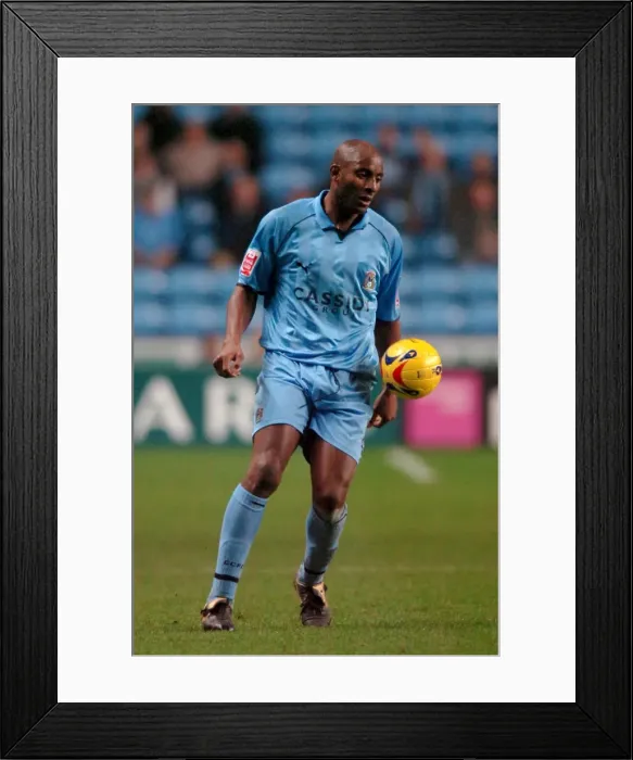 Framed Print : Dele Adebola's Strike: Coventry City vs Southampton at Ricoh Arena (February 20, 2007) Framed Print : Dele Adebola's Strike: Coventry City vs Southampton at Ricoh Arena (February 20, 2007)