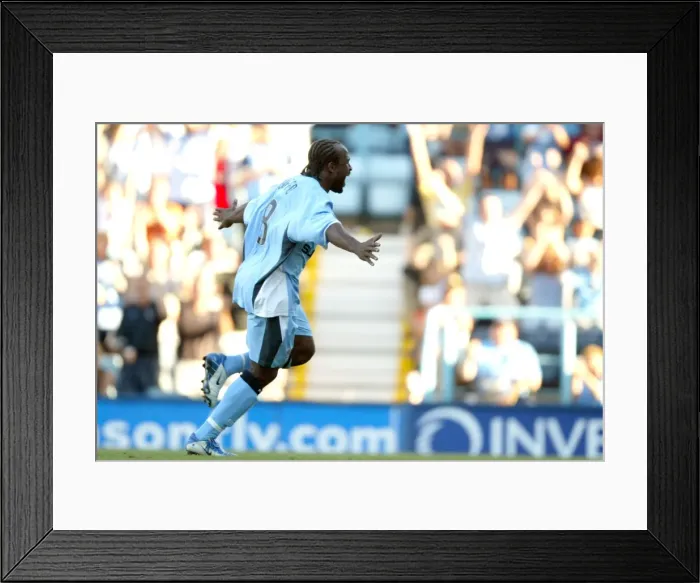 Framed Print : Patrick Suffo's Game-Winning Penalty: Coventry City's Triumph Over Sunderland (07-08-2004) Framed Print : Patrick Suffo's Game-Winning Penalty: Coventry City's Triumph Over Sunderland (07-08-2004)