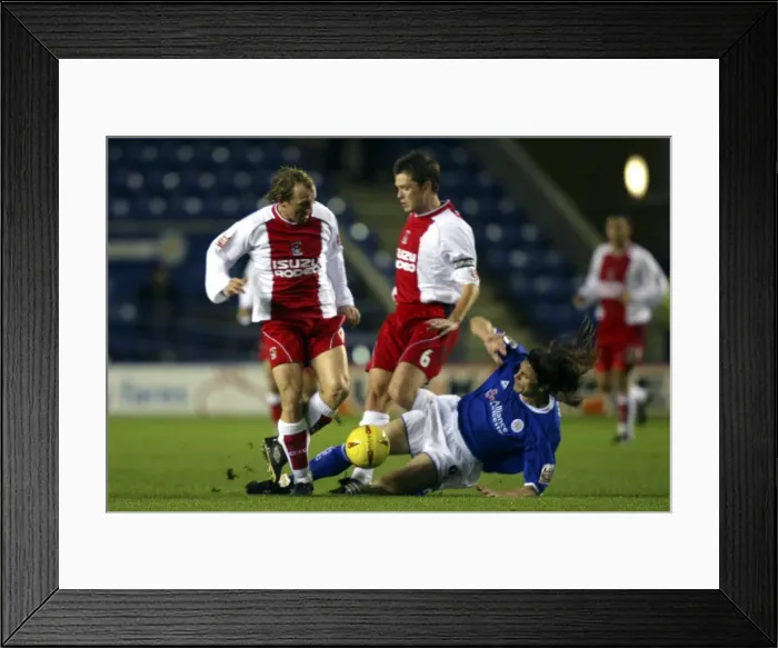 Framed Print : Nalis Sliding Challenge: Morrell and Hughes vs Leicester City (2004) Framed Print : Nalis Sliding Challenge: Morrell and Hughes vs Leicester City (2004)