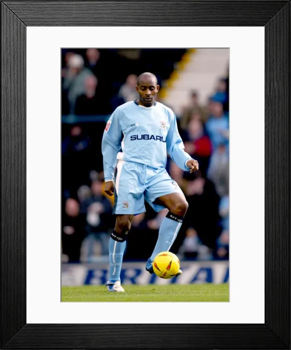 Framed Print : Unforgettable: Dele Adebola's Stunner for Coventry City vs Burnley (Highfield Road, 2005) Framed Print : Unforgettable: Dele Adebola's Stunner for Coventry City vs Burnley (Highfield Road, 2005)