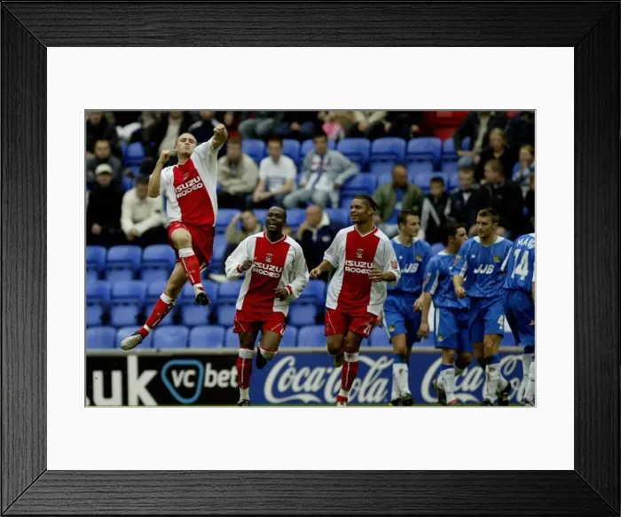 Framed Print : Eddie Johnson's Shocking Goal: Coventry City Upsets Wigan Athletic at JJB Stadium (October 23, 2004) Framed Print : Eddie Johnson's Shocking Goal: Coventry City Upsets Wigan Athletic at JJB Stadium (October 23, 2004)