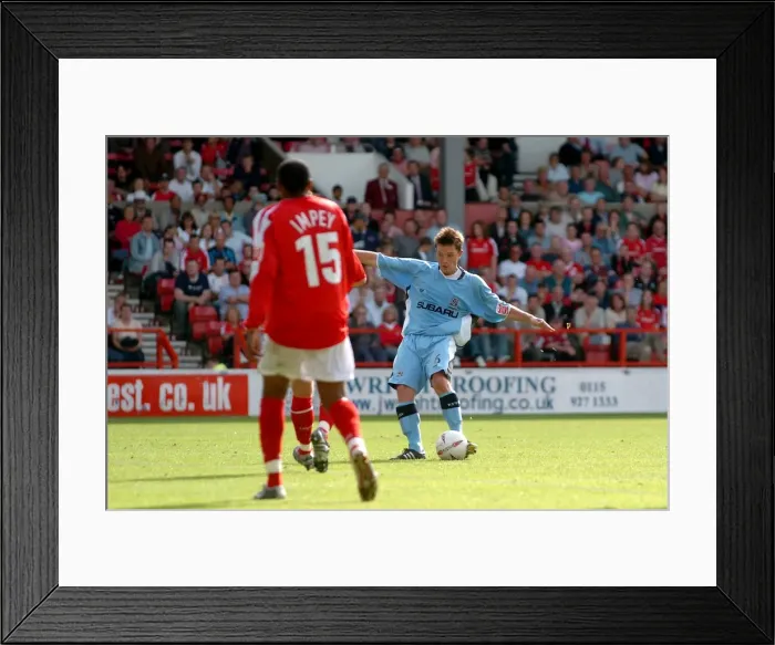 Framed Print : Stephen Hughes Scores Coventry City's Historic Fourth Goal vs. Nottingham Forest (28-08-2004) Framed Print : Stephen Hughes Scores Coventry City's Historic Fourth Goal vs. Nottingham Forest (28-08-2004)