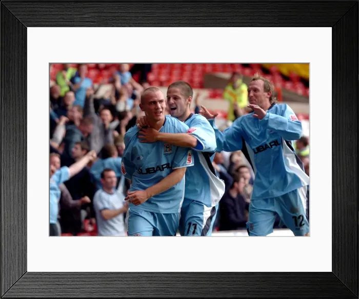 Framed Print : Eddie Johnson's Hat-Trick: Coventry City's Triumph over Nottingham Forest (28-08-2004) Framed Print : Eddie Johnson's Hat-Trick: Coventry City's Triumph over Nottingham Forest (28-08-2004)