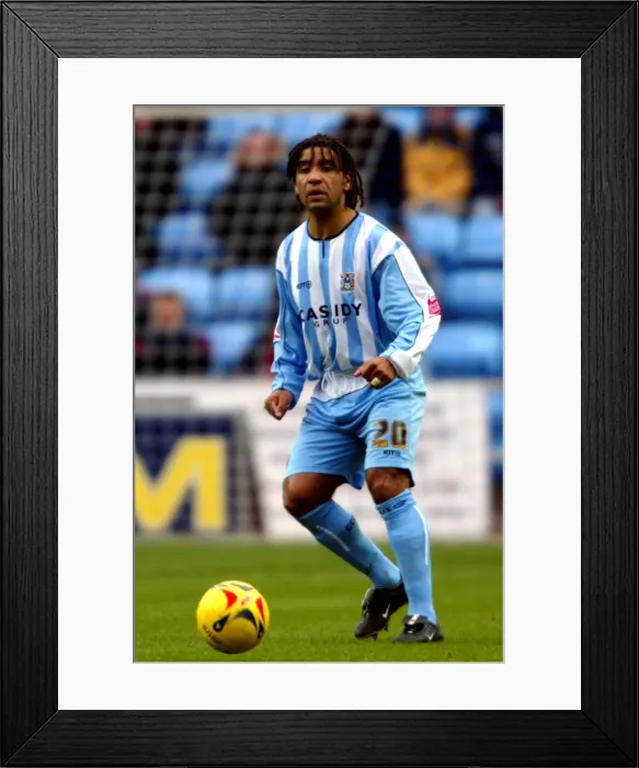 Framed Print : Richard Shaw in Action: Coventry City vs Burnley (Feb 25, 2006) Framed Print : Richard Shaw in Action: Coventry City vs Burnley (Feb 25, 2006)