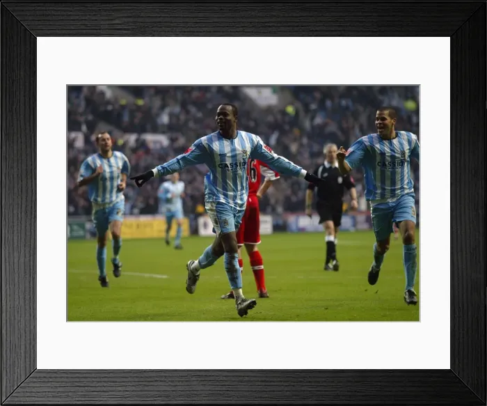 Framed Print : Stern John's FA Cup Upset: Coventry City Celebrates Historic Win Against Middlesbrough (January 28, 2006) Framed Print : Stern John's FA Cup Upset: Coventry City Celebrates Historic Win Against Middlesbrough (January 28, 2006)